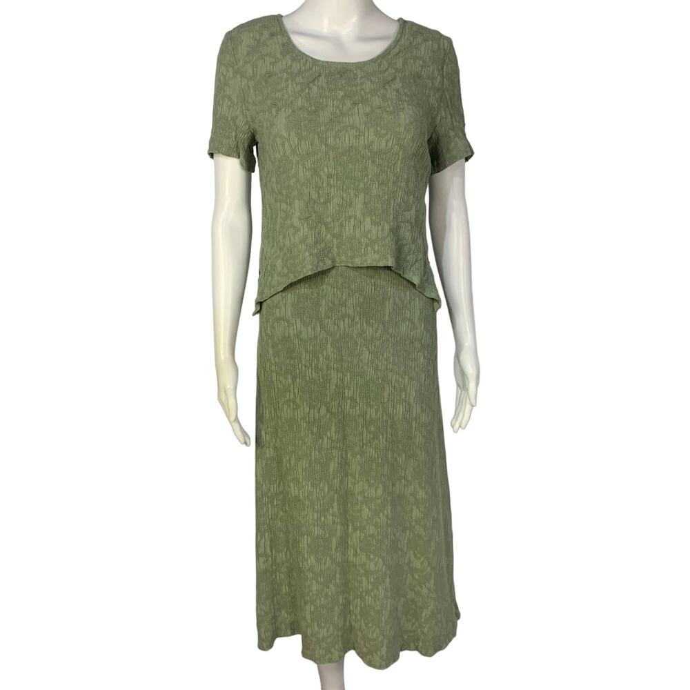 Casual Corner Annex Womens Green Dress Set 10P Waist 34